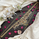 Vriksham Exquisite Guttapusalu Hipchain-Pastel Green Beads-G20094